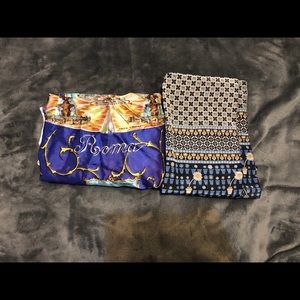 Scarf Bandana lot bundle Roma Rome flower floral